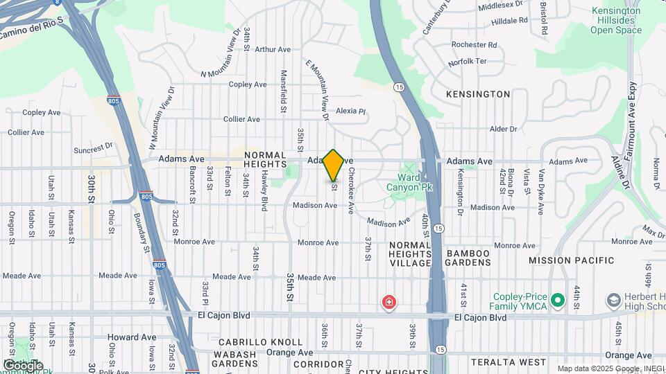 4640 1/2 36th St Map and Location Details