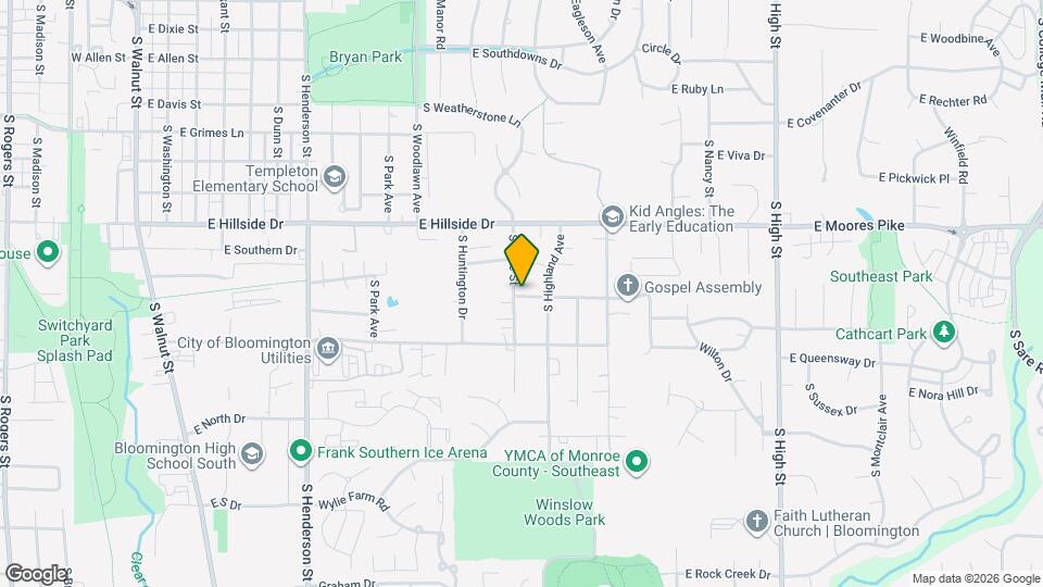 1653 S Olive St Map and Location Details