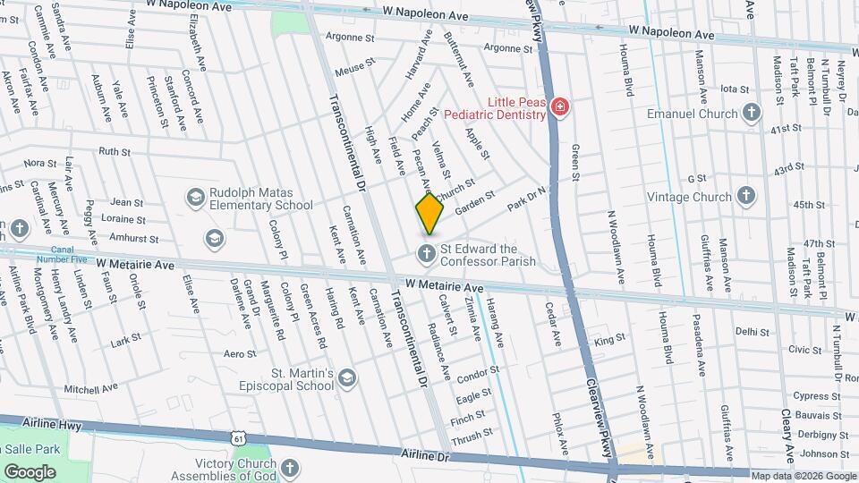 1101 Field Ave Mapa y Detalles de la Ubicación