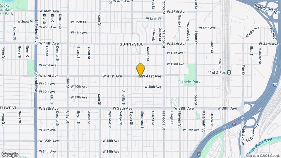 4045 Shoshone St Mapa y Detalles de la Ubicación