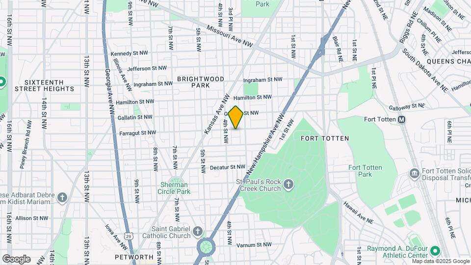 318 Farragut St NW, Unit B Map and Location Details