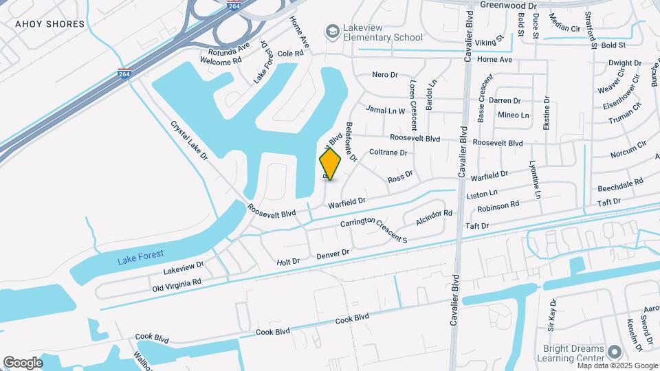 1317 Roosevelt Blvd, Unit 1st Bedroom Map and Location Details
