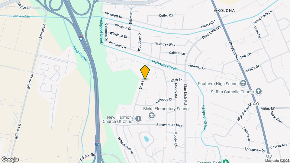 8509 Bost Ln Map and Location Details
