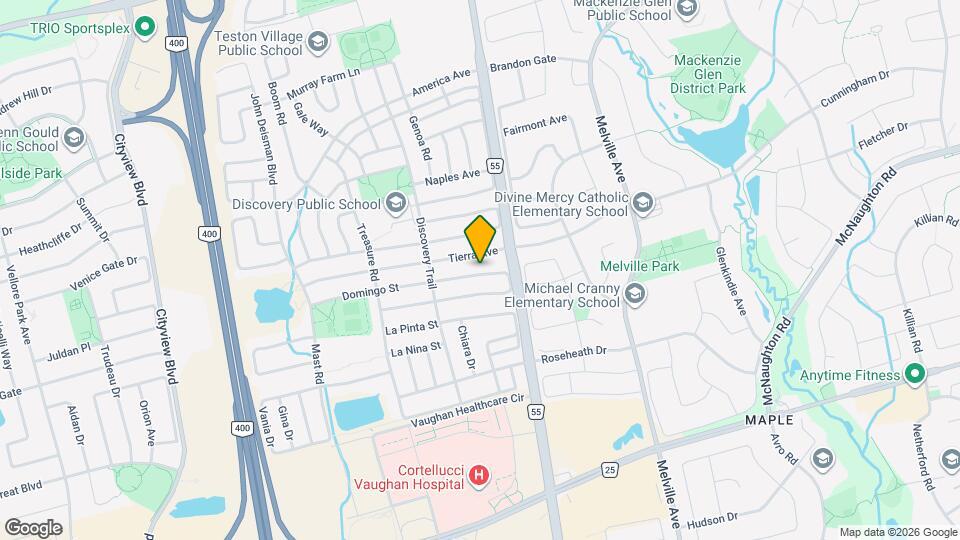 52 Adventure Crescent Map and Location Details