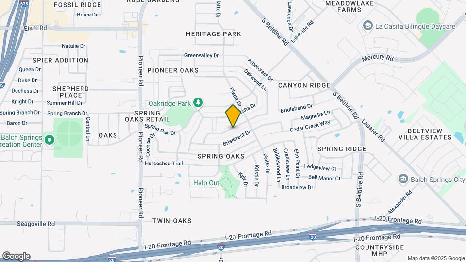 14500 Oakwood Ln Map and Location Details