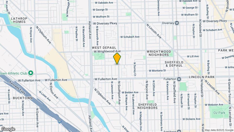 1401 W Altgeld St Map and Location Details