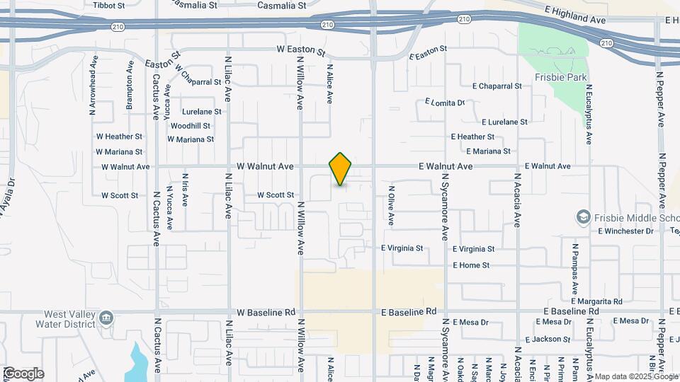 1520 N Palm Ave Map and Location Details