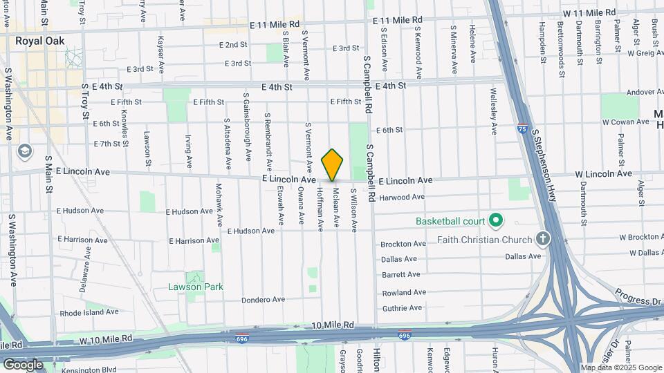 1518 E Lincoln Ave Map and Location Details