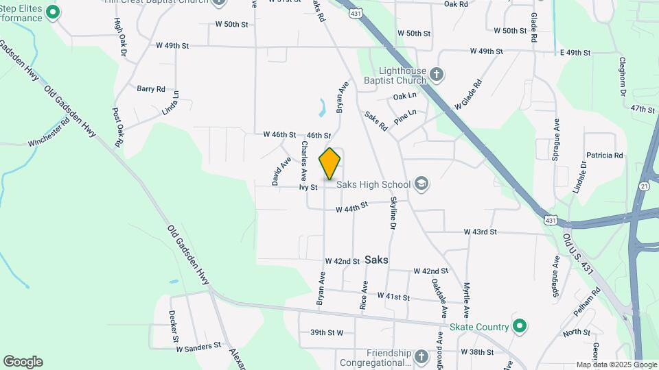 4423 Bryan Ave Map and Location Details