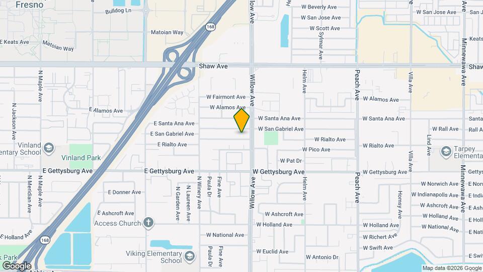 831 W Rialto Ave Map and Location Details