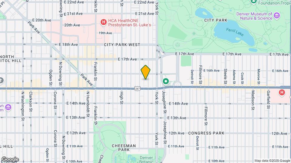 1537 Gaylord St Map and Location Details