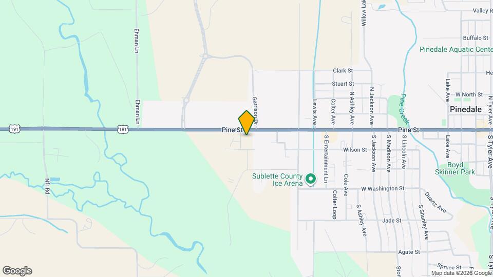 1424 W Pine St Map and Location Details