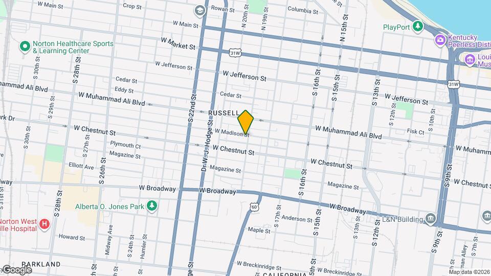 1904 W Madison St Map and Location Details