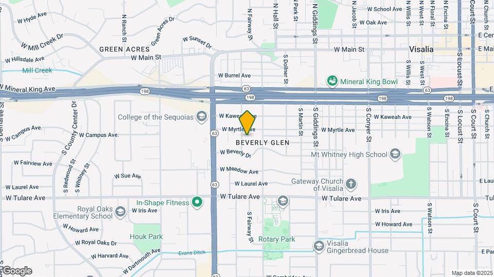 1618 W College Ave Map and Location Details