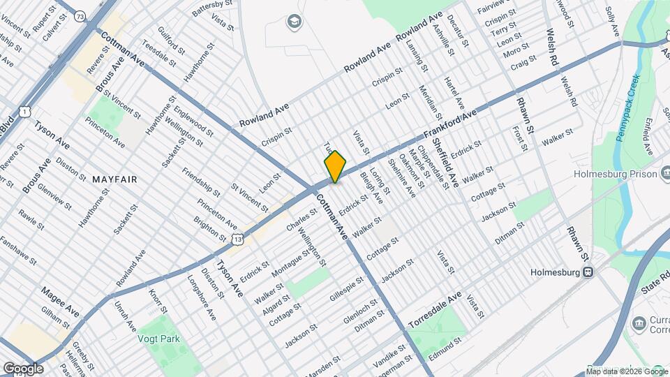 4013 Teesdale St Map and Location Details