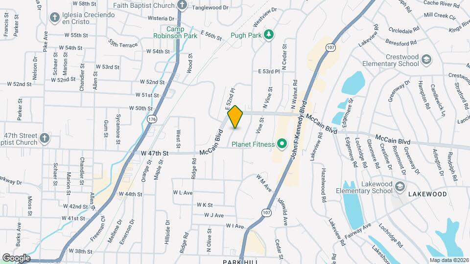 4704 N Cypress St Map and Location Details