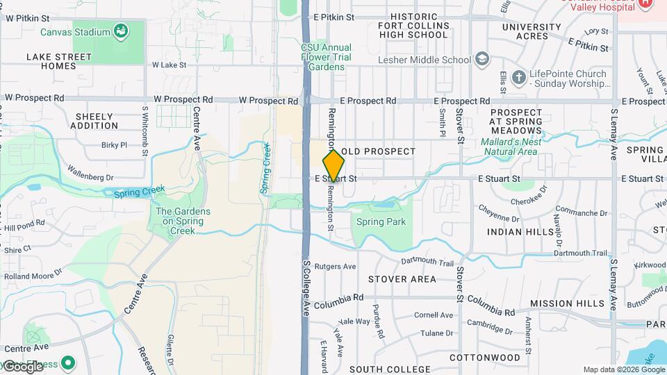 1808 Remington St Map and Location Details