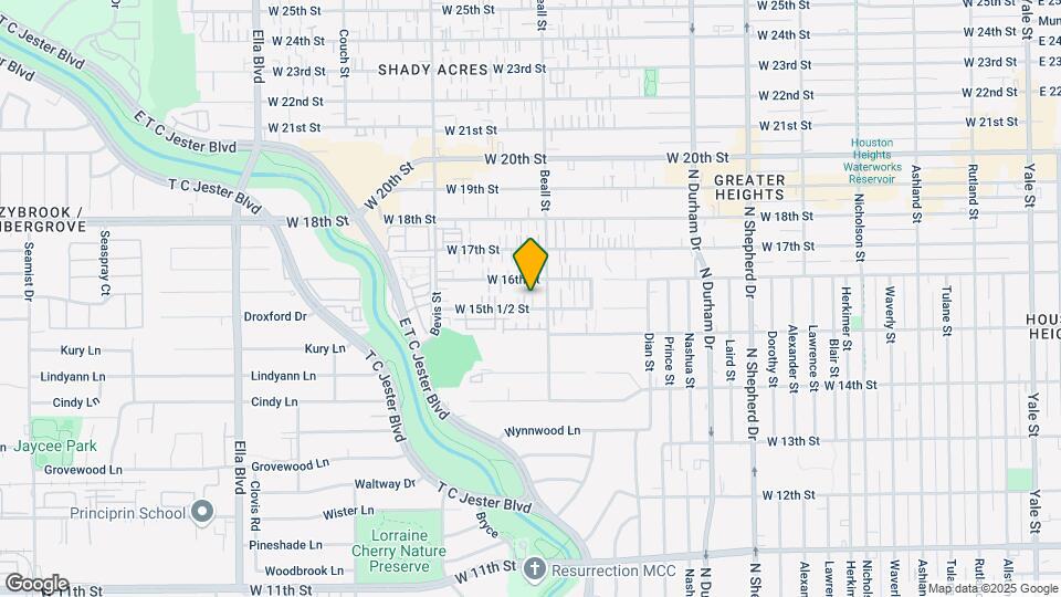 1109 W 15th 1/2 St Map and Location Details