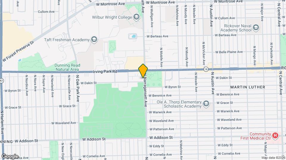 6404 W Dakin St, Unit 2 Map and Location Details