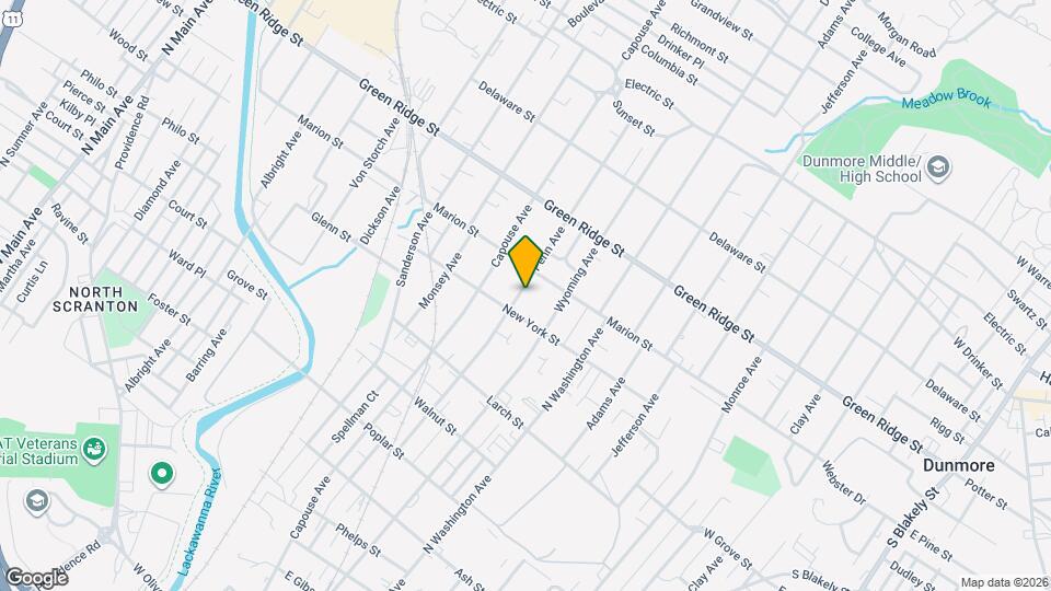 1418 Penn Ave, Unit 1st Floor Map and Location Details