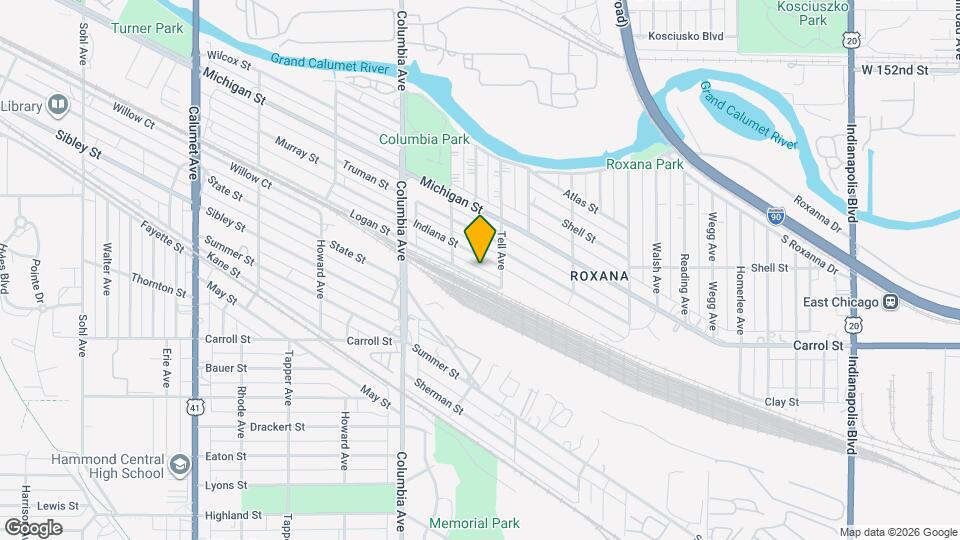 1327 Logan St Map and Location Details