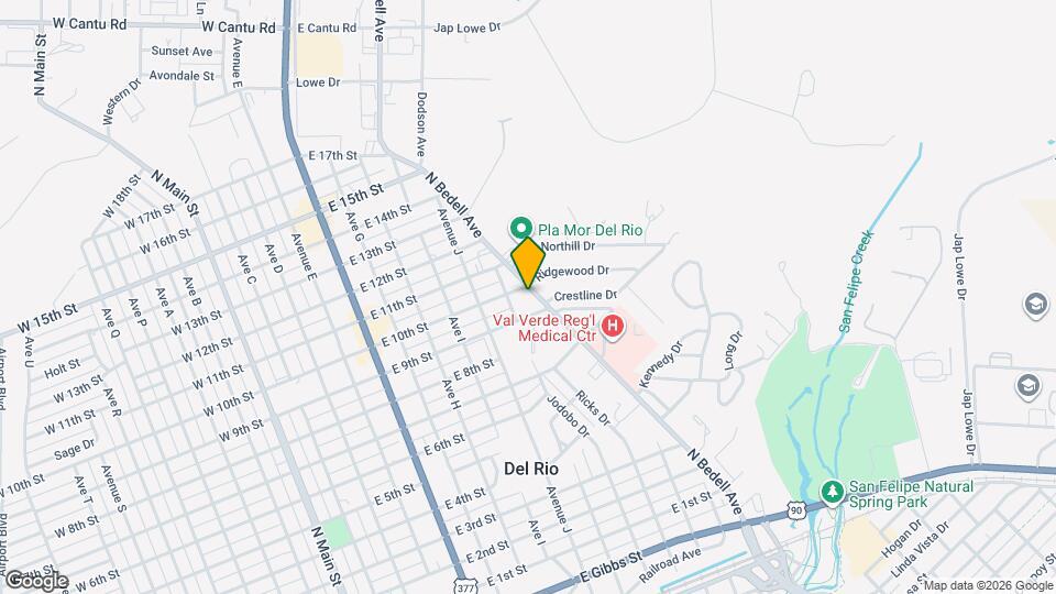 1104 N Bedell Ave Map and Location Details