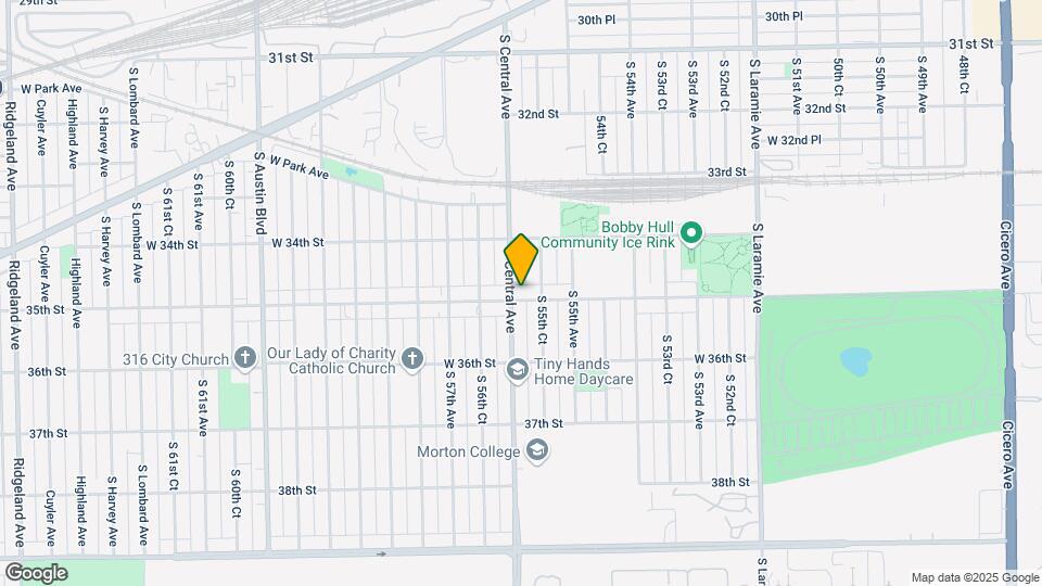 5542 W 35th St Map and Location Details