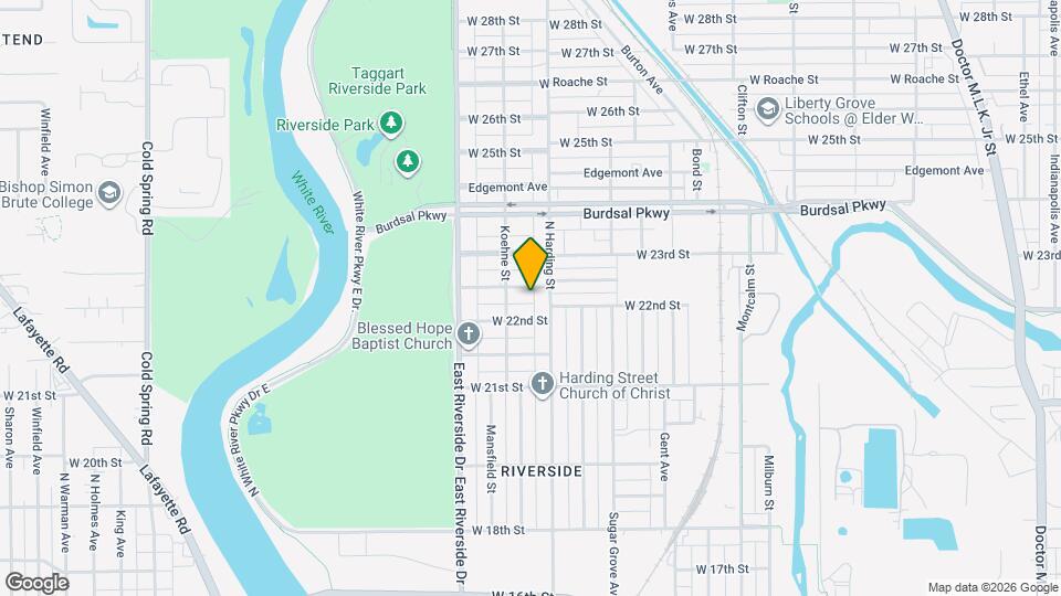 1415 W Pruitt St Map and Location Details