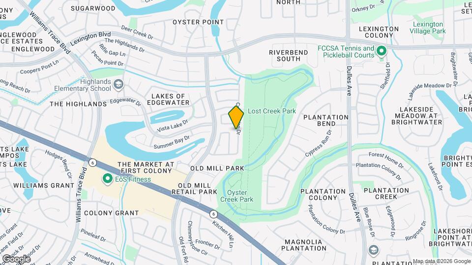 2010 Creekshire Dr Map and Location Details