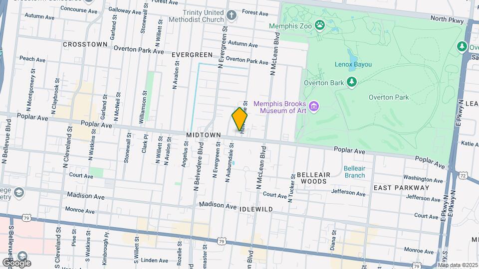 195 Hawthorne St Mapa y Detalles de la Ubicación