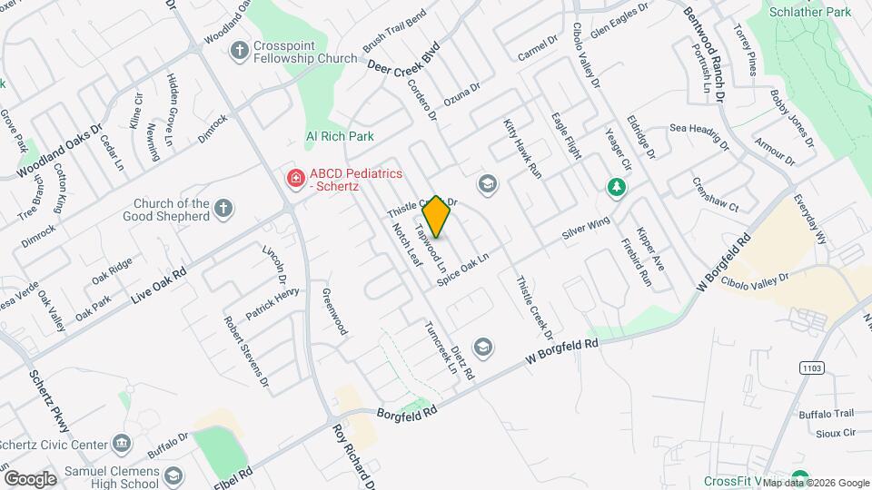 213 Tapwood Ln Map and Location Details