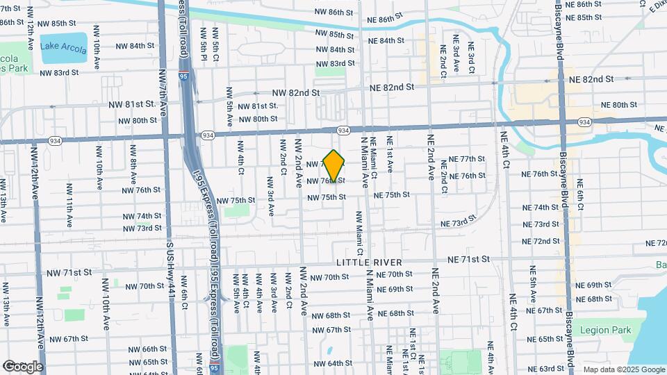 7522-7524 NW 1st Ave Map and Location Details