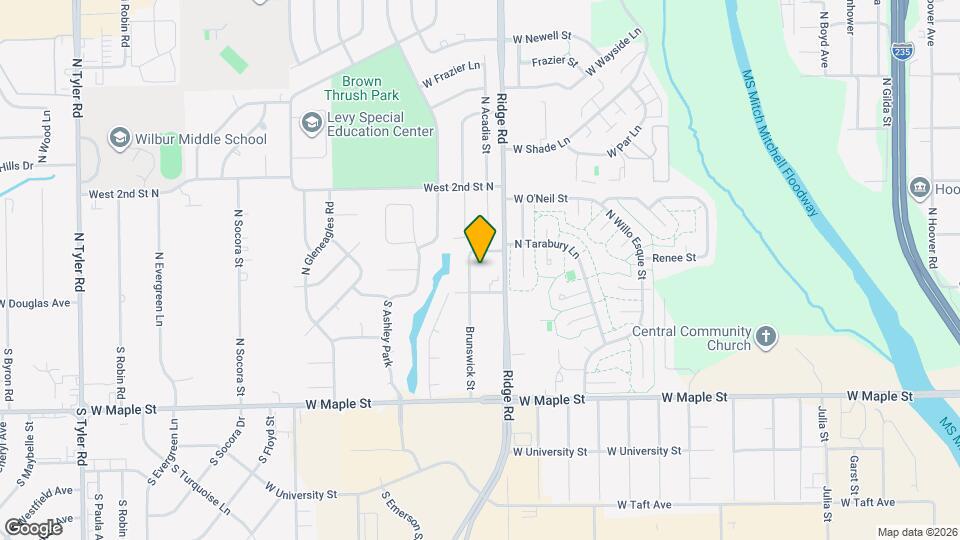 116 N Brunswick St, Unit 116D-Basement and Garage Map and Location Details