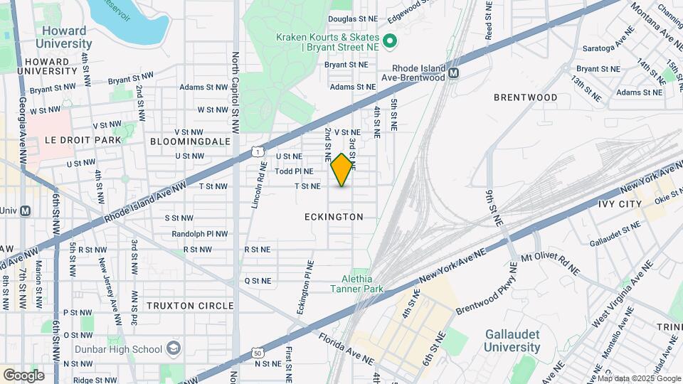 219 T St NE-Unit -103 Map and Location Details