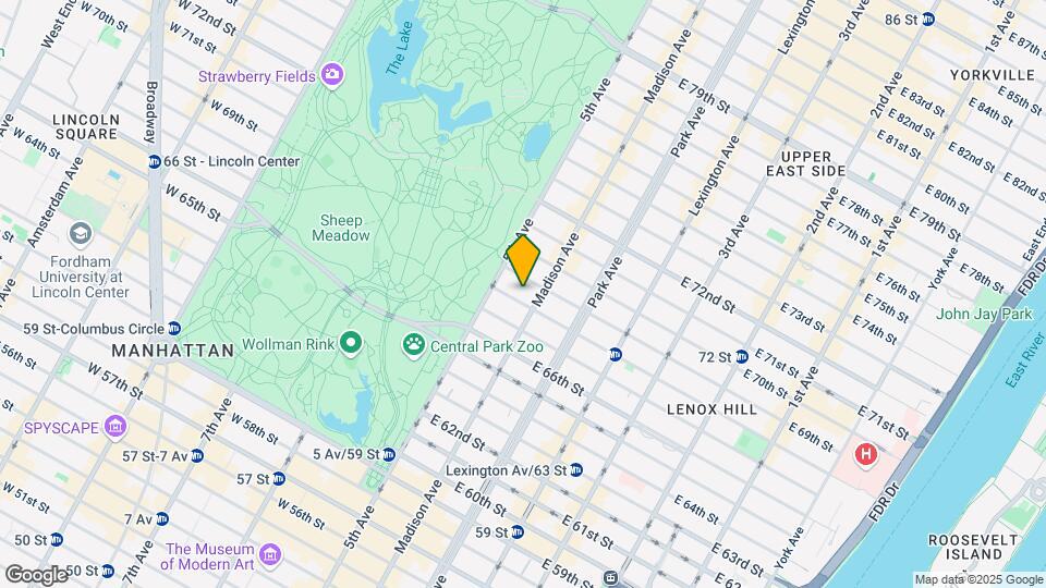 9 E 68th St Map and Location Details