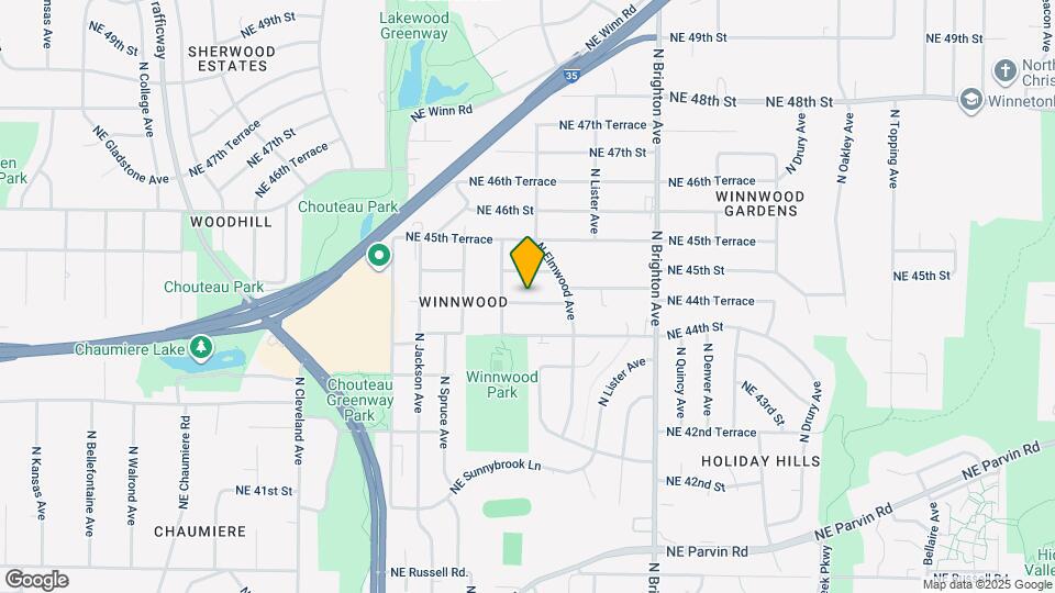 4520 NE 44th Terrace Map and Location Details