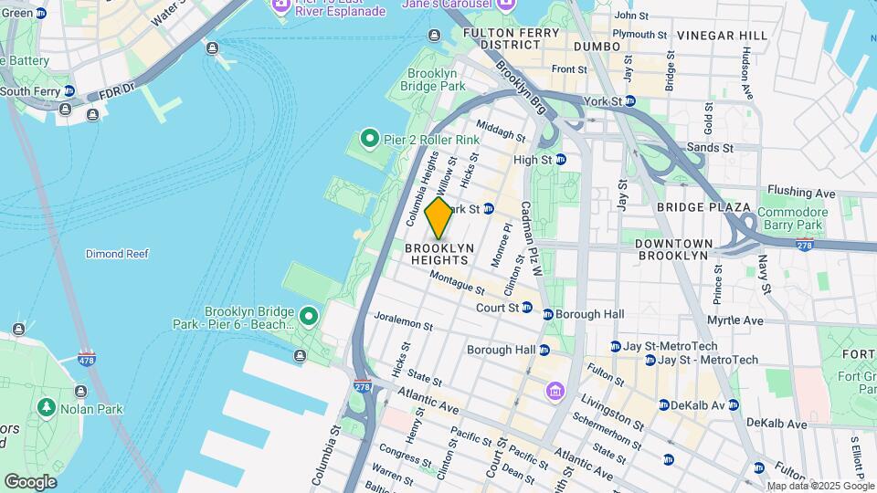 43 Pierrepont St Mapa y Detalles de la Ubicación