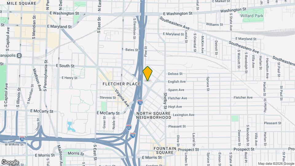 860 Fletcher Ave Map and Location Details