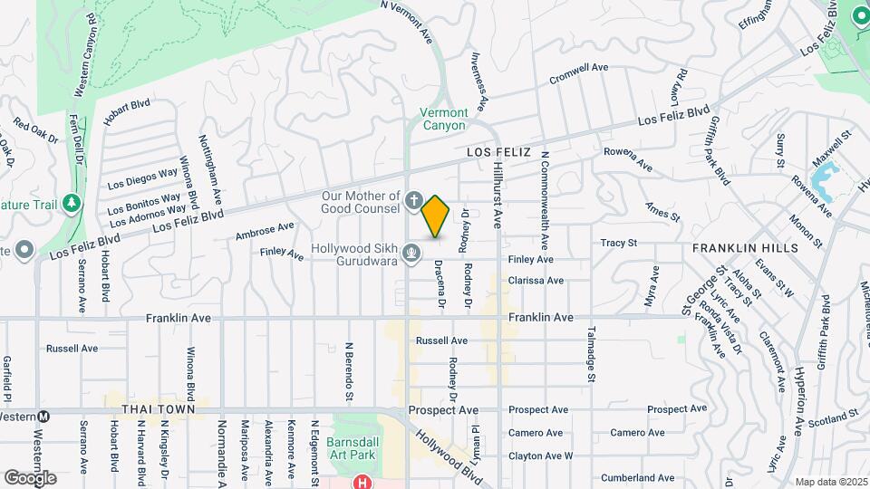 4602 Greenwood Pl Map and Location Details