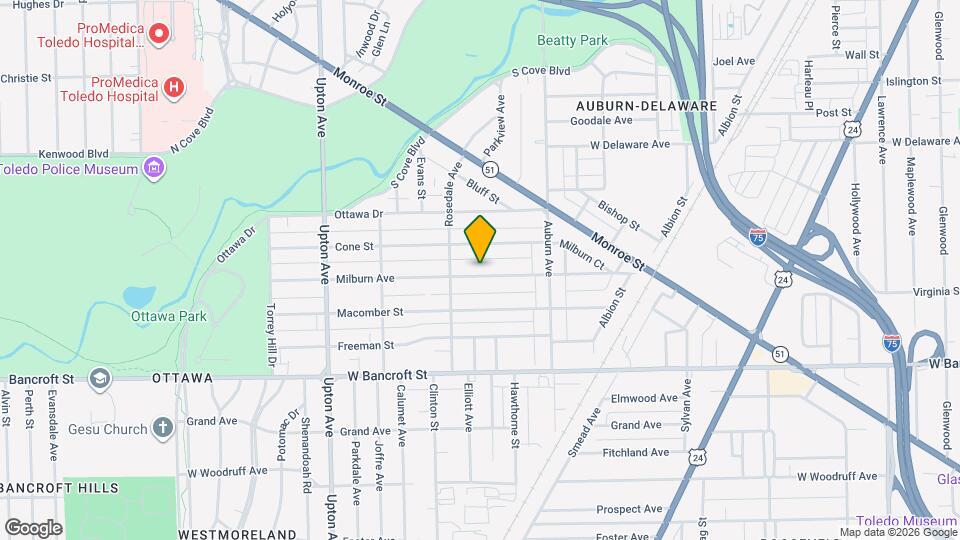 1636 Milburn Ave Mapa y Detalles de la Ubicación