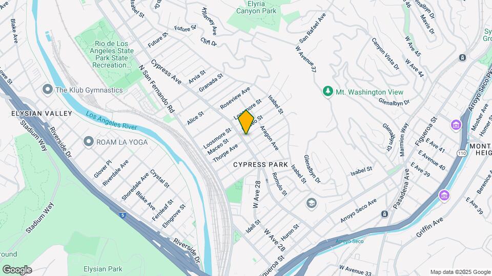 911-913 1/2 Cypress Ave Mapa y Detalles de la Ubicación