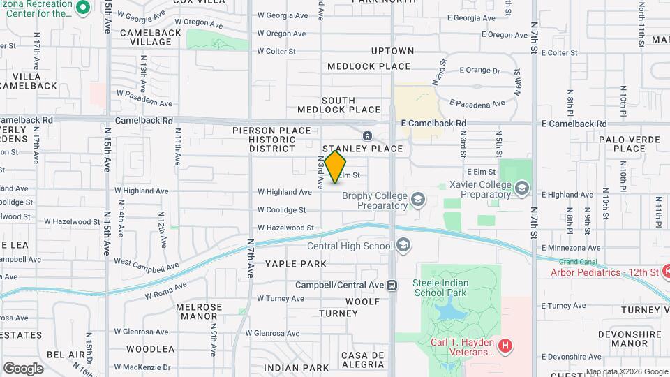156 W Highland Ave Map and Location Details