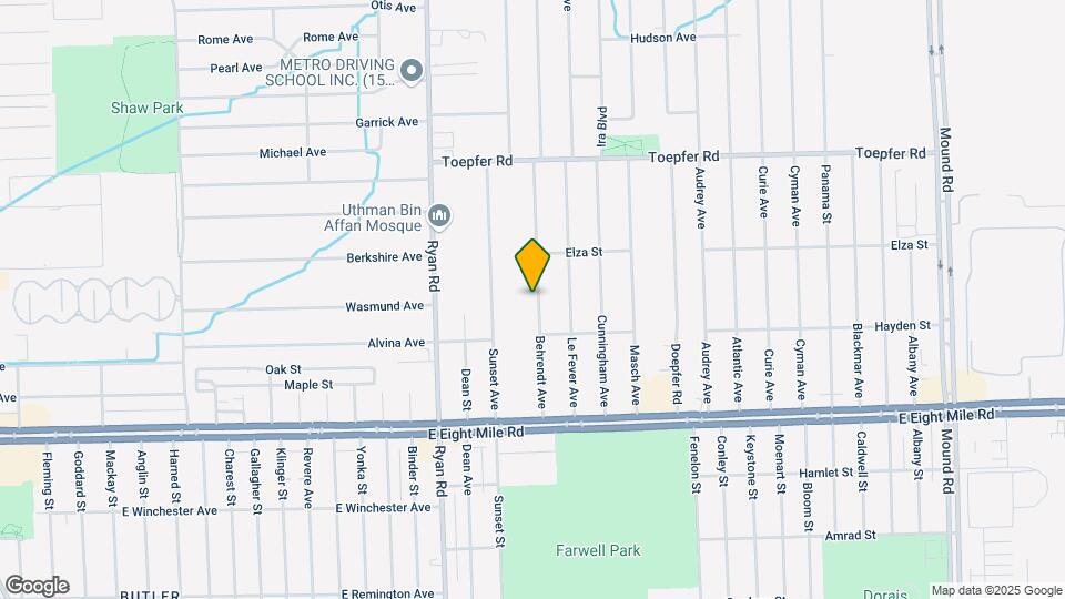 21195 Behrendt Ave Map and Location Details