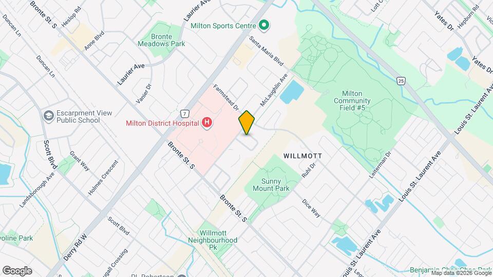 839 Miltonbrook Cres Map and Location Details