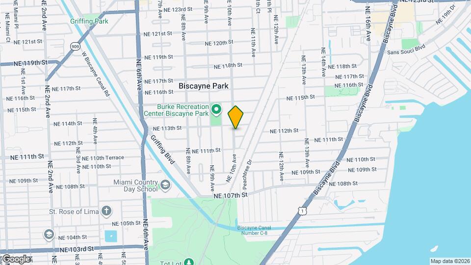 11201 NE 10th Ave Map and Location Details