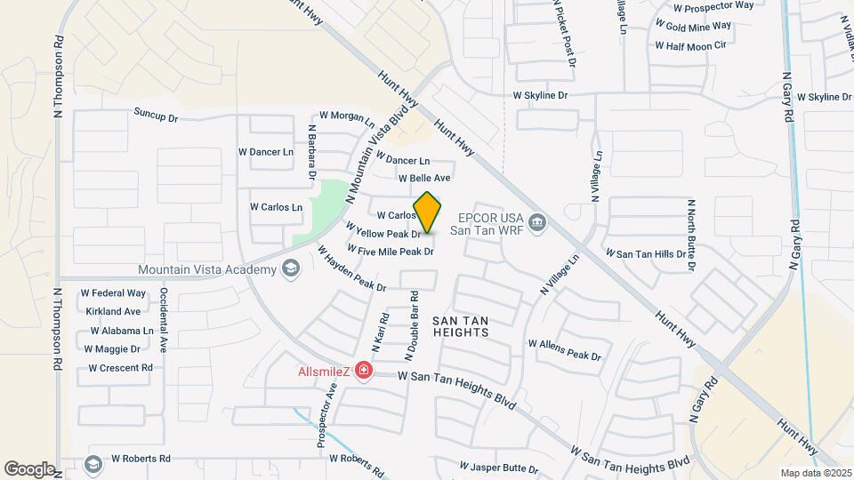3075 W Yellow Peak Dr Map and Location Details