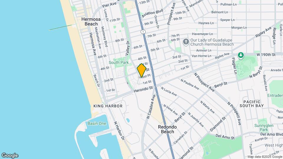 614 1st Pl Map and Location Details