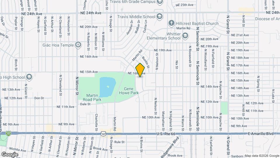 1419 N Arapahoe St Map and Location Details