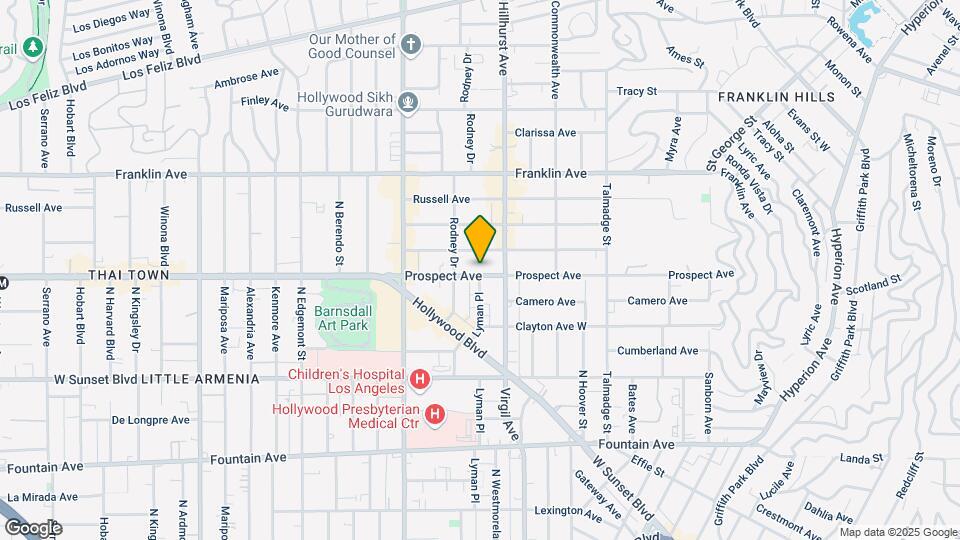 4523-4525 Prospect Ave Map and Location Details