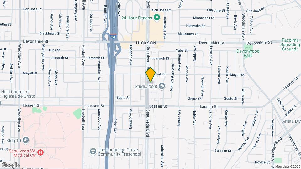 10026 Sepulveda BLVD Map and Location Details